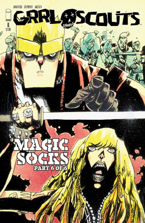 Grrl Scouts: Magic Socks #  6 of 6 (Image Comics 2017) Walking Dead Tribute Variant