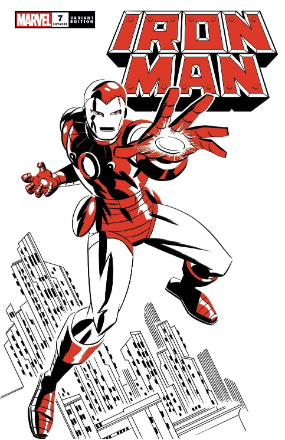 Iron Man (2021) #  7 (Marvel Comics 2021) Iron Man Two-Tone Variant