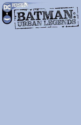 Batman: Urban Legends #  1 (DC Comics 2021)  Blank Cover Variant