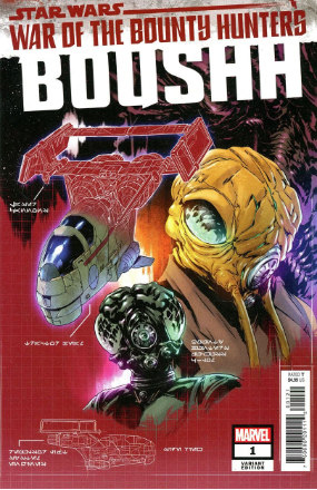 Star Wars: War Of The Bounty Hunters - Boushh # 1 (Marvel Comics 2021) Variant Star Wars: War Of The Bounty Hunters - Boushh # 1 (Marvel Comics 2021) Variant