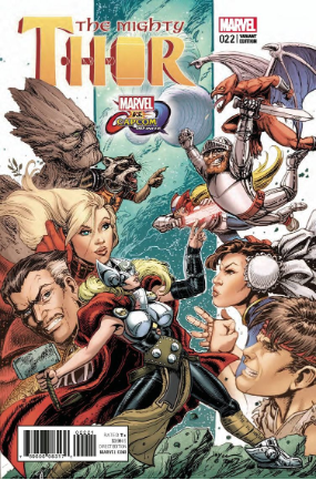 Mighty Thor, volume 2 # 22 (Marvel comics 2017) Marvel vs. Capcom Variant