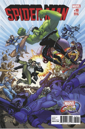 Spider-Man # 19 (Marvel Comics 2019) Marvel vs. Capcom Variant
