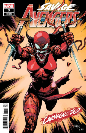 Savage Avengers # 3 (Marvel Comics 2019) Carnage-ized Variant Cover Savage Avengers # 3 (Marvel Comics 2019) Carnage-ized Variant Cover