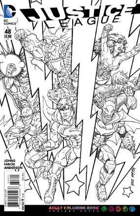 Justice League (2015) # 48 (DC Comics 2015) Coloring Book Variant Cover