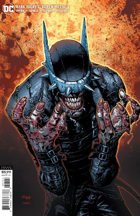 Dark Nights Death Metal #  7 (DC Comics 2020) Batman Who Laughs Cover